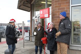 Teachers from @cathedralhighschoolsc and @all_saints_academy_sc served as bell-ringers for @salvationarmyus during a special day of service event Dec. 2.⁠
About 125 Catholic Community Schools educators participated in the event, which included 14 different projects at sites around the St. Cloud area. Read more at the link in our bio. #teachers #catholicsofinstagram #catholiclife #catholicsocialteaching